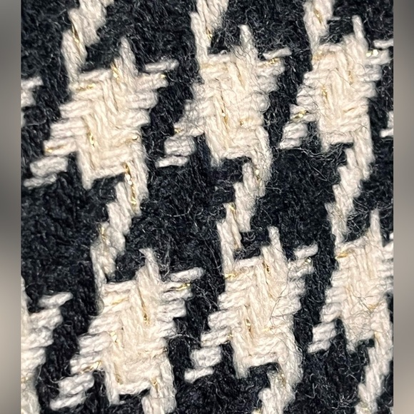 John Roberts classic black cream checkered coat size 14 - Picture 5 of 10